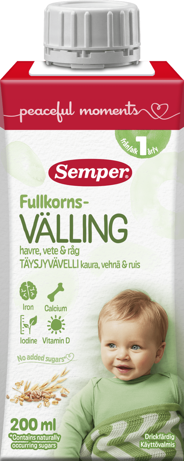 Fullkornsvälling 12 Mån
