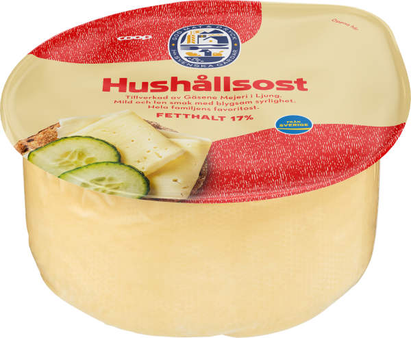 Hushållsost 17%