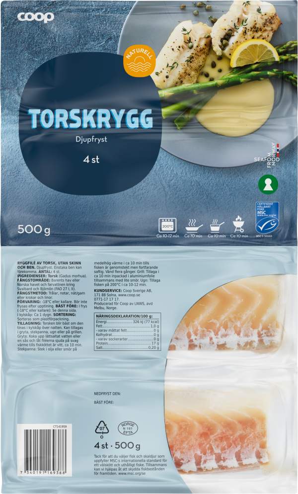 Torskrygg 4-pack