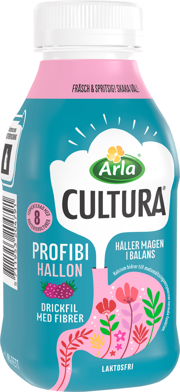 Laktosfri Drickfil Cultura Profibi Hallon