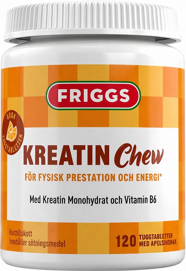 Tuggtabletter Kreatin Apelsin