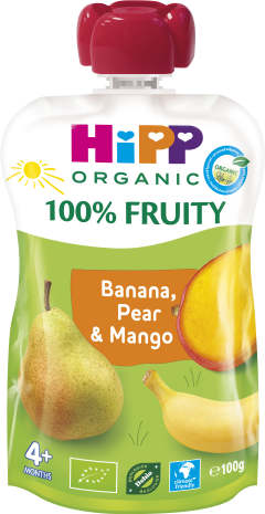 Smoothie Banan, päron, mango 4 Mån Eko