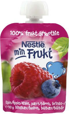 Min Frukt Smoothie Äpple & hallon 6 Mån