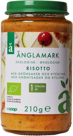 Barnmat Risotto Grönsaker & Kyckling 12 Mån Eko
