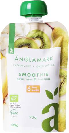 Smoothie Päron, kiwi & banan Eko