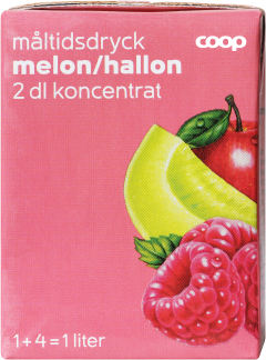 Måltidsdryck Koncentrat Melon & hallon