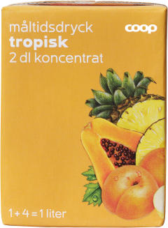 Måltidsdryck Koncentrat Tropisk