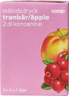 Måltidsdryck Koncentrat Tranbär & äpple