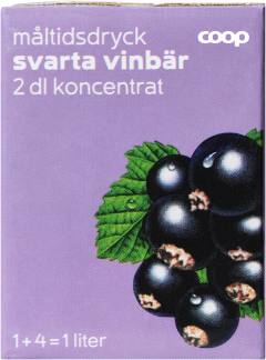 Måltidsdryck Koncentrat Svarta vinbär