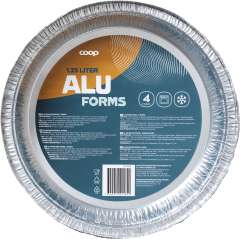 Aluminiumform Rund 4-pack