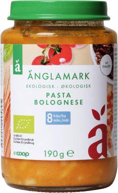 Barnmat Pasta bolognese 8 Mån Eko