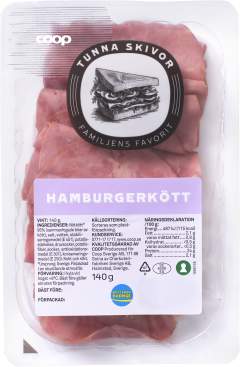 Hamburgerkött Tunna skivor
