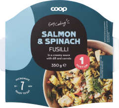 Fusilli Lax & spenat