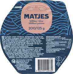 Matjessill i bitar