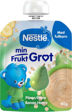 Min frukt Grötklämmis Päron, banan & havre 6 Mån