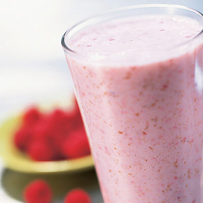 Hallonsmoothie med vetekli