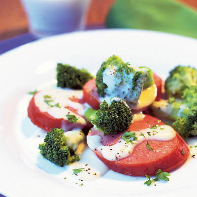 Falukorv med ostsås