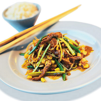 Wok med sweet and sour-fläsk
