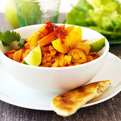 Tikka masala-gryta med rotfrukter