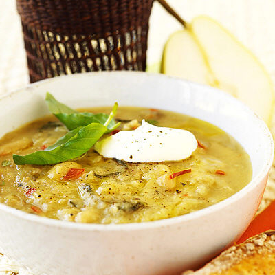 Auberginesoppa med bönor