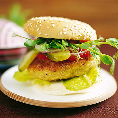 Fiskburgare med kaviardressing