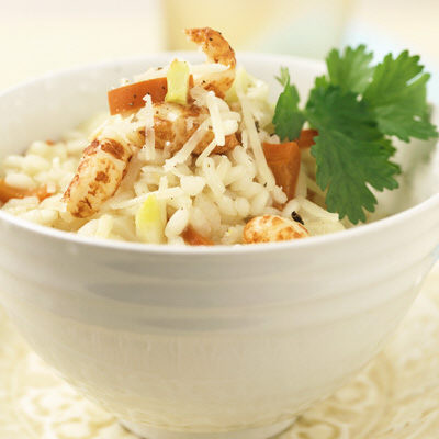 Risotto med skaldjur och fänkål