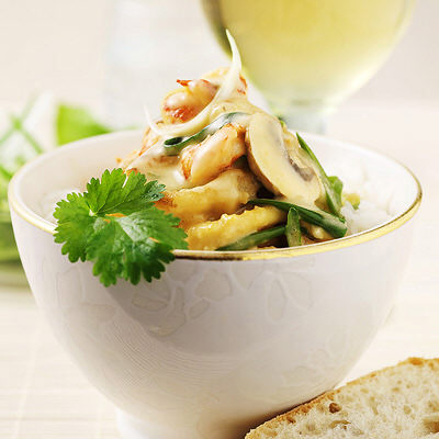 Skaldjursgryta med bläckfisk