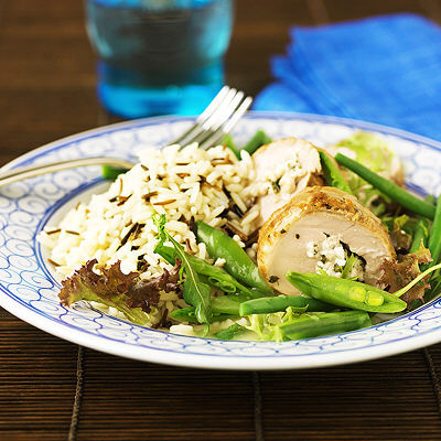 Chèvrefylld fläskfilé med vinsky