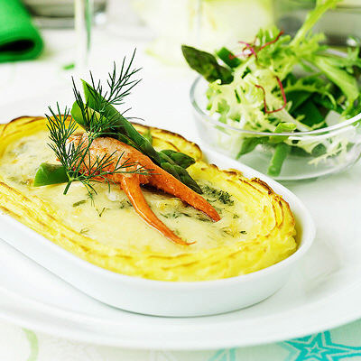 Fiskfilé à la Walewska