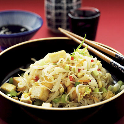 Wok med räkor