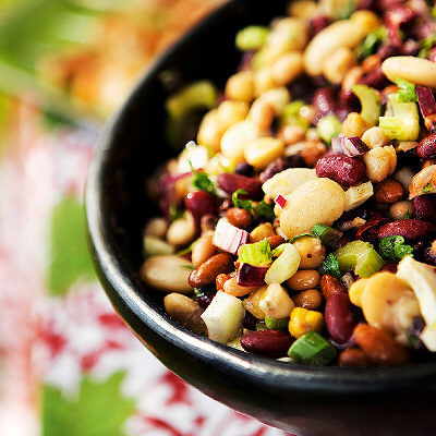 Bönsallad med chili