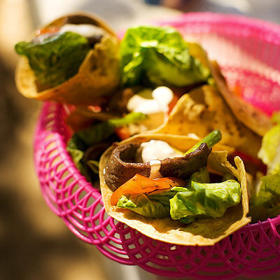 Lövbiffstortilla med chipotledressing