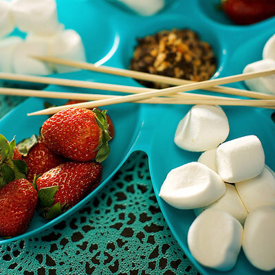 Marshmallow med choklad och nötter