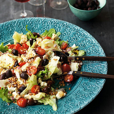 Grekisk sallad med matvete