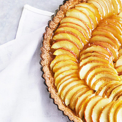 Fransk äppelkaka med mandel och citron