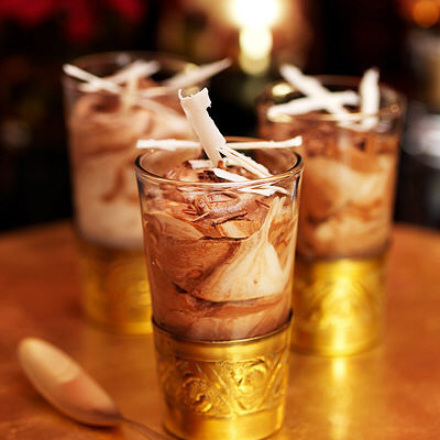 Choklad- och mintmousse