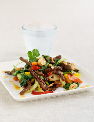 Wok med sötsur sojadressing