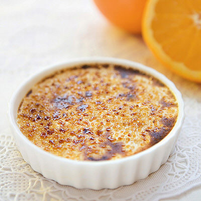 Crema catalana med apelsin