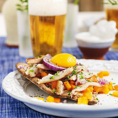 Böckling på knäckemacka