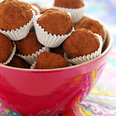 Chokladtryffel med chili och torkad frukt