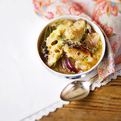 Gratinerad fransk löksoppa