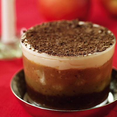 Fikongömma med äppelmousse och färskost