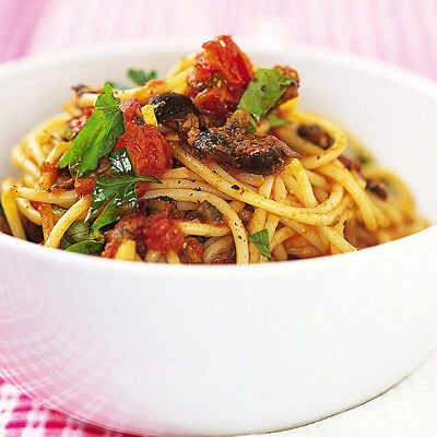 Vegetarisk pasta puttanesca