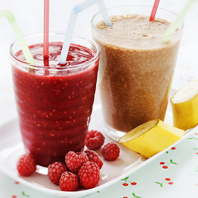 Banan- och kakaosmoothie