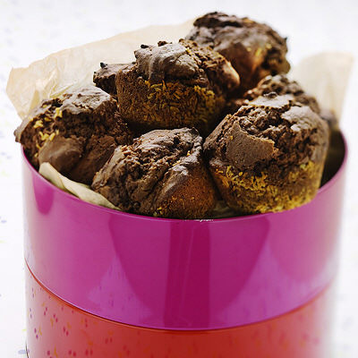 Choklad- och apelsinmuffins