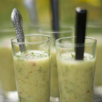 Gurksoppa med koriander och chili