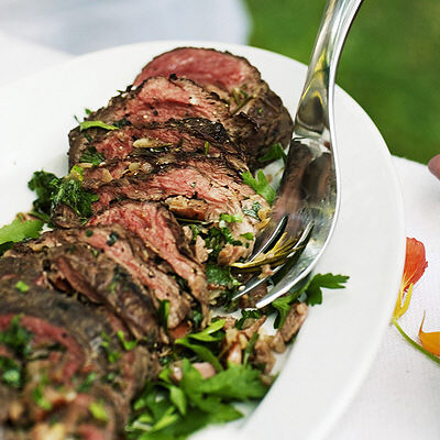 Grillad fylld oxfilé