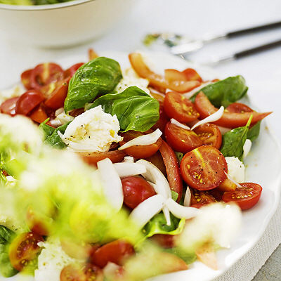 Tomatsallad med mozzarella