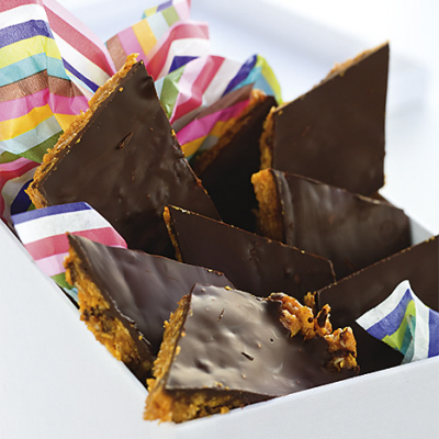 Jordnöts- och chokladrutor