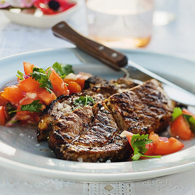 Marinerad fläskkarré med tomatsalsa